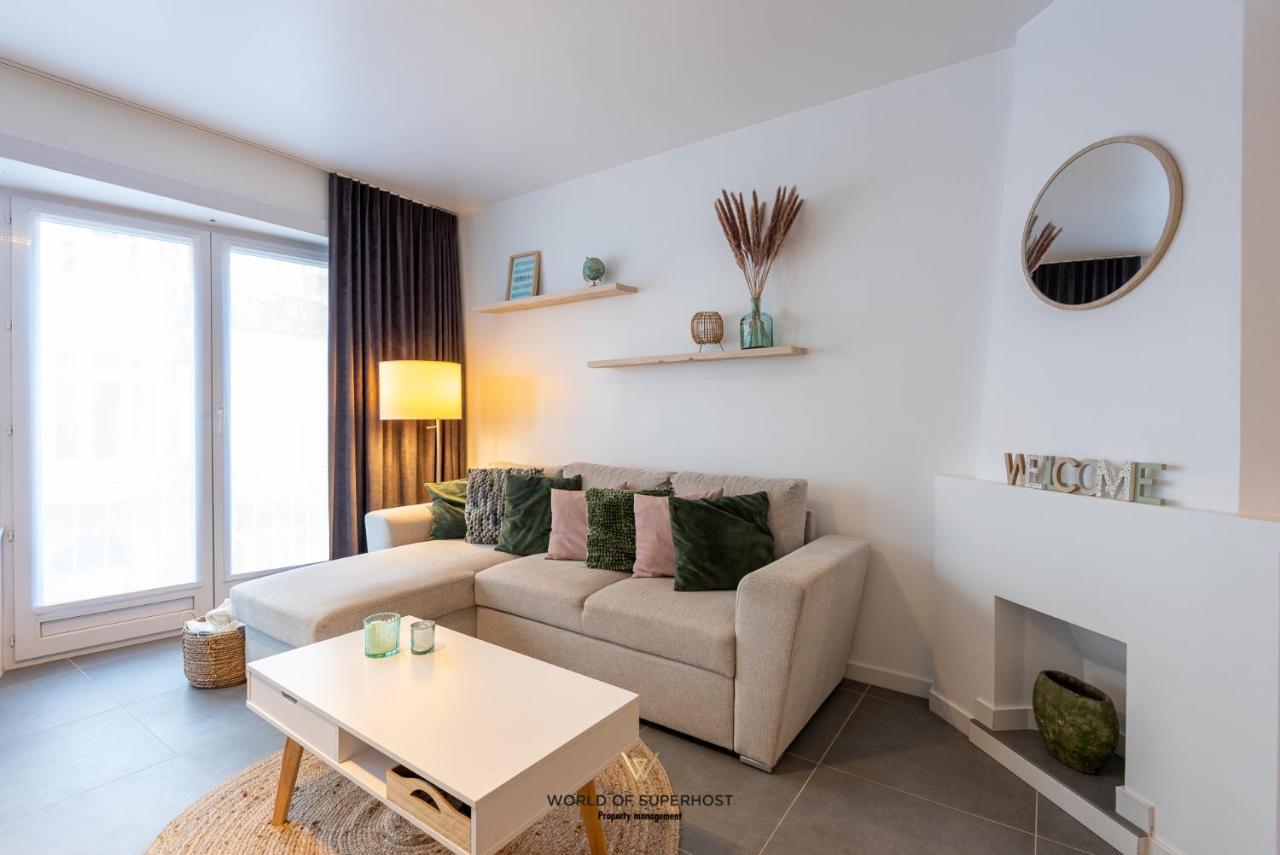 Spacious Apartment Closeby The Sea Up To 6 People! Oostende Dış mekan fotoğraf